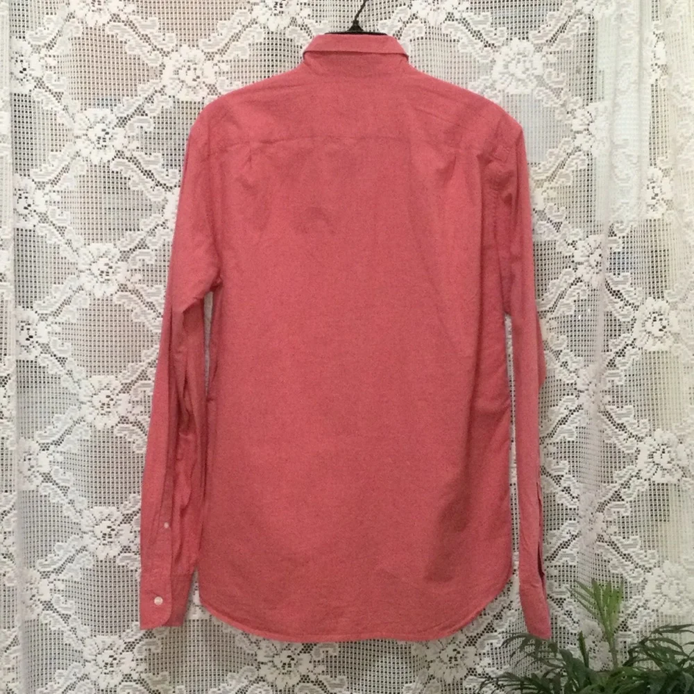J.Crew Men’s Slim Button Down Long Sleeve Salmon Shirt Size M